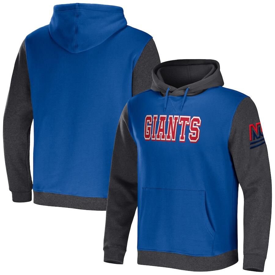 Men 2023 NFL New York Giants blue Sweatshirt style 2->new york giants->NFL Jersey